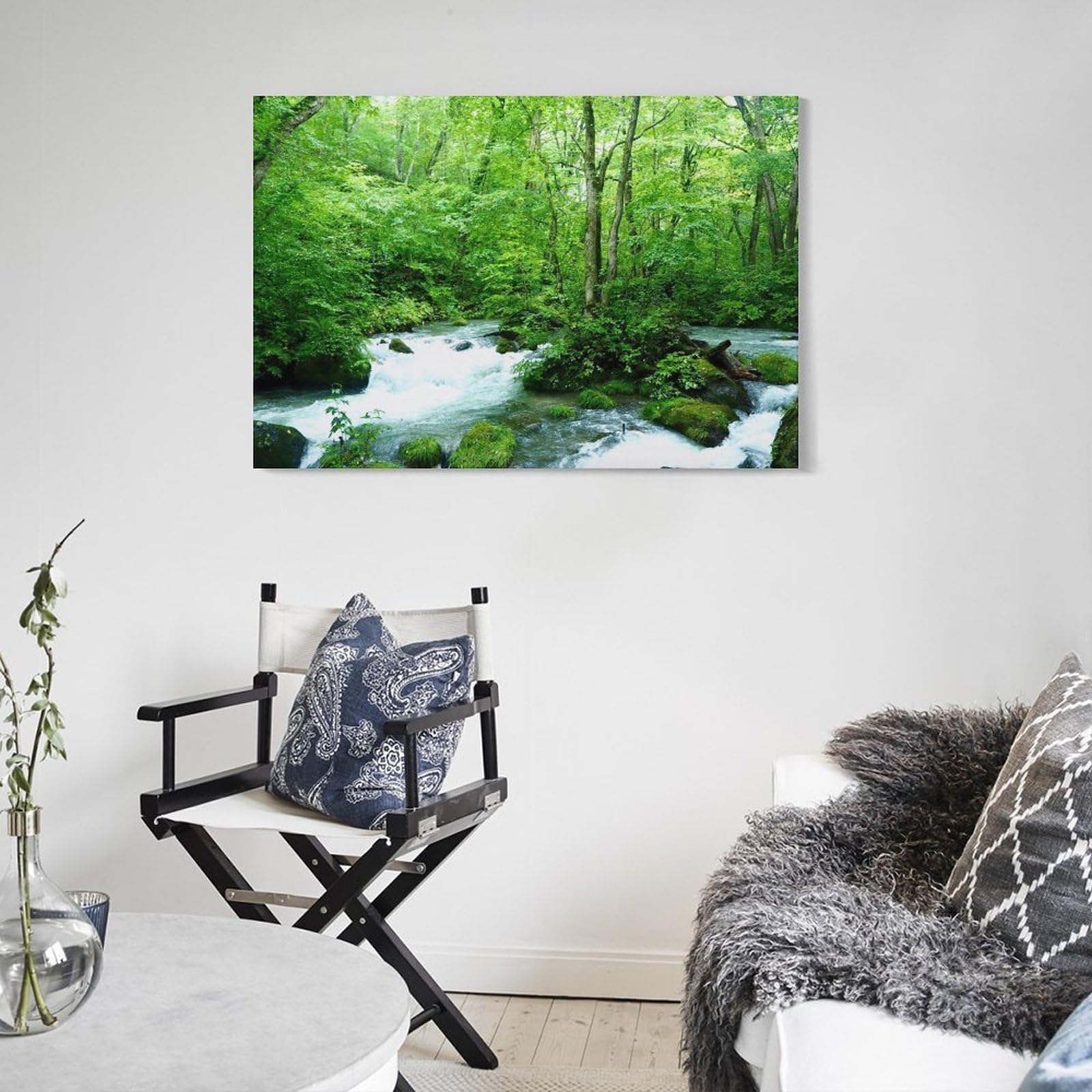 Amazon.co.jp: 絵画 青森県 奥入瀬渓流インテリア 絵画 日本の風景写真